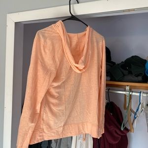 peach zip up